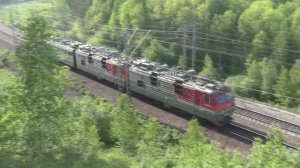 Сплотка электровозов ВЛ80тк-1103, ВЛ60К-1803, ЭП1-022 и ЭП1-021 | Транссиб