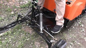 Мотобуксировщик Лидер 3-600 на гусенице Композит 600 х 2828 мм. Обзор.