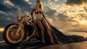 Fast & Gorgeous, Victorian Girls and Custom Vehicle #aishortfilm #motorbike