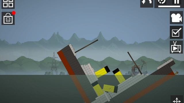 разрезал Титаник по полам melon playground