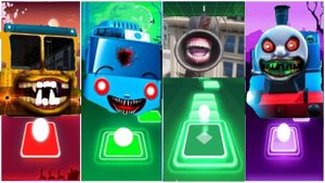 Siren Head 🌟 House Head 🌟 Thomas Train EXE 🌟 Tayo Little Bus ☄️ Tiles Hop EDM Rush!
