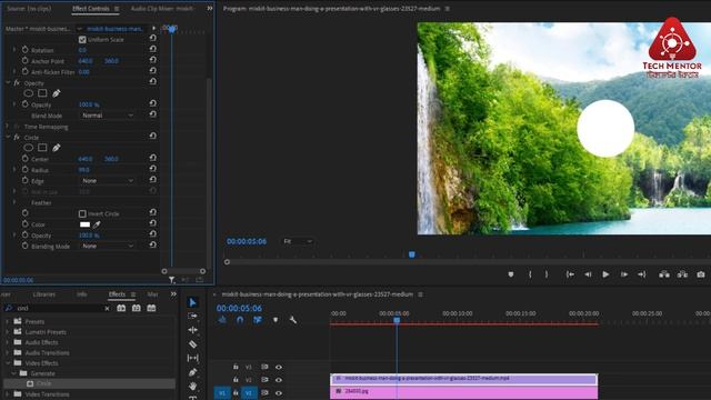 How to place VIDEO inside of circle || Circle crop video in Premiere Pro 2022 || video in circle, 4 смотреть онлайн