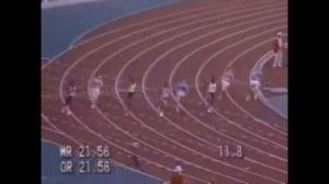 Флоренс Гриффит-Джойнер.Мировой рекорд среди женщин в беге на 200 метров(21.34).Сеул 1988(HD).
