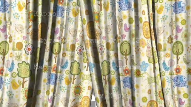 Детские футажи - 003 Занавес (А-канал) 1280х720 смотреть онлайн