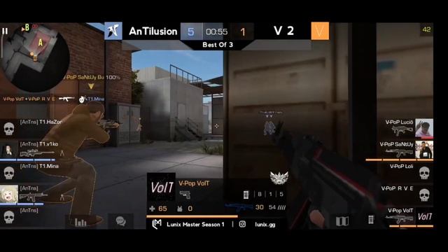 AnTilusions vs V2 | Map 1 (Rust) | Lunix Masters Standoff 2 смотреть онлайн