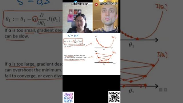 ч9.Градиентный спуск и Субградиент. Скорость обучения.Гиперпараметры.Линейная регрессия на python смотреть онлайн