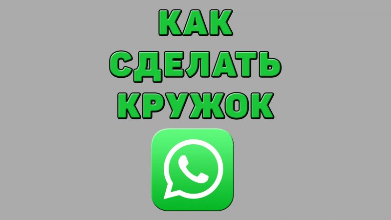 Как сделать кружок в Ватсапе