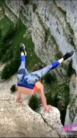 Обизумела и упала со сколы ужас
