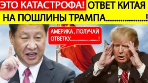 Срочно! Китай нанес ответный удар на пошлины Трампа! США пришли в ужас! Европа тоже готовит ответ