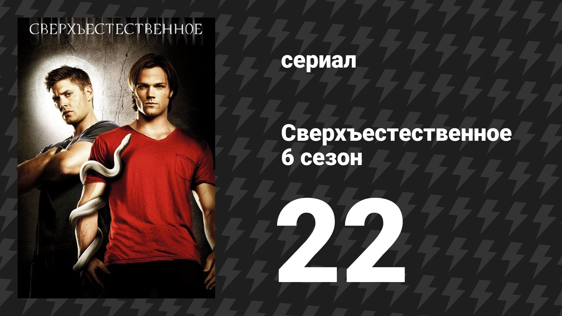 Сверхъестественное 6 сезон 22 серия «Человек, который слишком много знал» (сериал, 2010-2011)