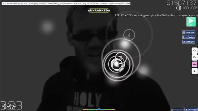 Osu! : Pewdiepie : Bitch lasagna (6,5 star) | A map by WubWubWooshi