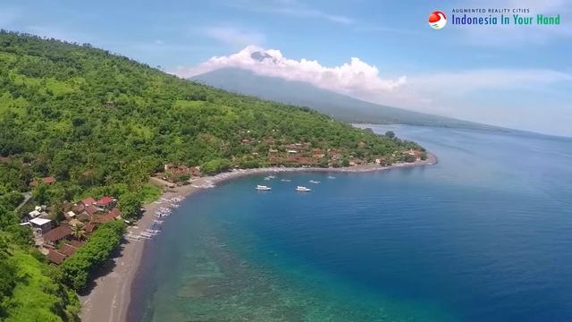 Amed Bali Timur Aerial | Bali In Your Hand - Augmented Reality
