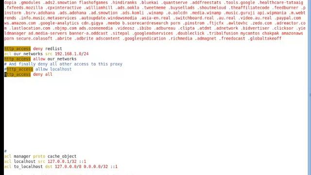 Squid Proxy Server Configuration Linux