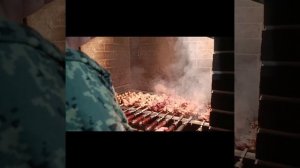 Топливник мангала 92 см. Готовлю мясо.