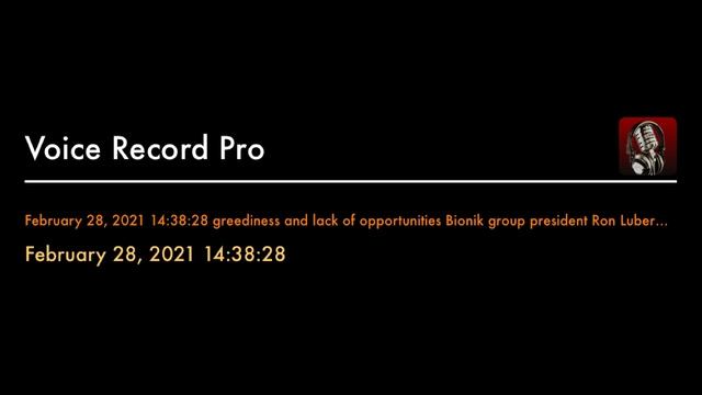 February 28, 2021 14:38:28 greediness and lack of opportunities Bionik group president Ron Luberman