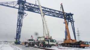 Инфинити Инвест Групп. Монтаж Козловых кранов Курская АЭС-2