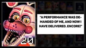 Фразы аниматронников, когда вы умираете (UCN)