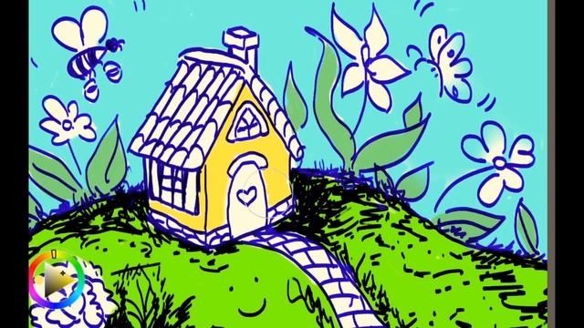 Пряничный домик раскрашивание / Gingerbread house coloring