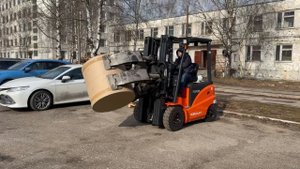 Noblelift FE4P20N РАБОТА С РУЛОННЫМ ЗАХВАТОМ