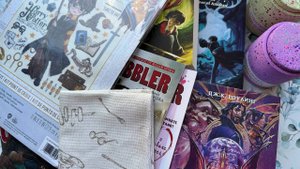 26. Гарри Поттер (вышивка и книги, которые у меня есть по данной вселенной)