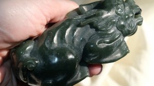 Артефакт нефрит Дракон ПиЯо 玉器 (Пи Сю/pi xiu)  _Богатство/Удача и Процветание_