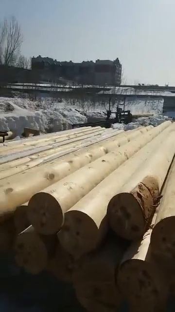 Изготовление оцилиндрованного бревна с АРС22 смотреть онлайн