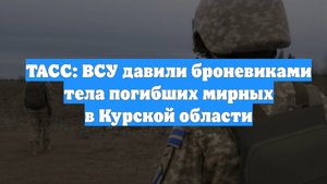 ТАСС: ВСУ давили броневиками тела погибших мирных в Курской области