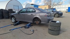 #165 SAAB 9-3: наконец-то поменял зимние шины на летние