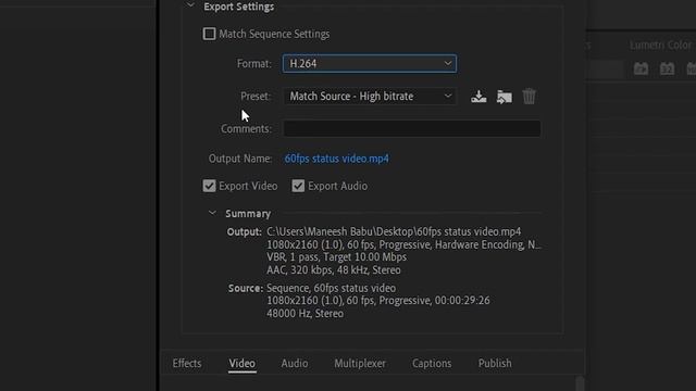 Make 60Fps Full Screen Whatsapp Status Using Premiere Pro  & Handbrake