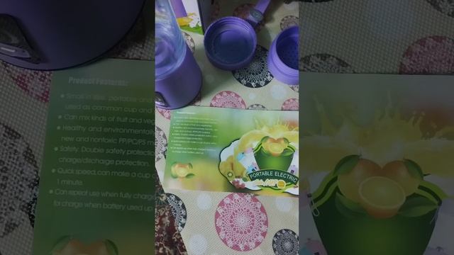 Portable Juicer Blender🍹🍊 | Unboxing 🎁 |#portable #juicerblender #unboxing#new#summer#fresh#healthy