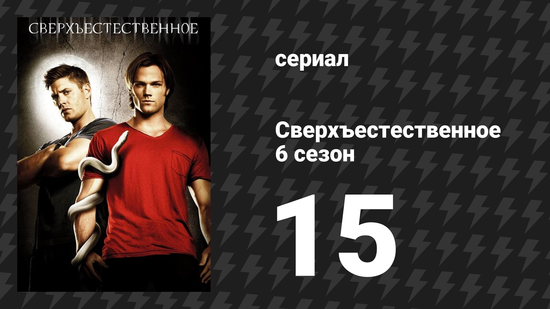 Сверхъестественное 6 сезон 15 серия «Ошибка по-французски» (сериал, 2010-2011)