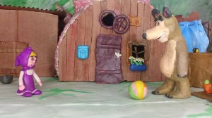 Маша и Медведь мультик из пластелина