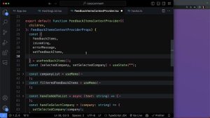 113. Custom Hook for Feedback Items