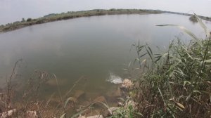 рыбалка на рогатку в жару