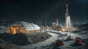 MOON COLONY 2050 Dark Space Ambient Music for Work Study Sleep Meditation