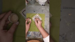 Зеркало с плитками своими руками. Роспись акриловыми красками