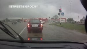 Грозный 2012 📹. Поездка после дождя 🌊. Июль 2012 года.