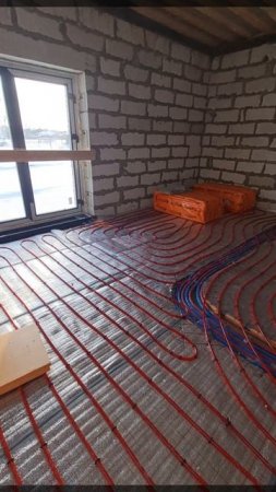 Водяной теплый дом в частном доме от компании "Дом с теплом"