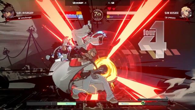 GGST | totsubunger (Sol) VS UMISHO (Sin) | Guilty Gear Strive High level gameplay