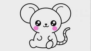 КАК ЛЕГКО НАРИСОВАТЬ МЫШЬ - РИСОВАНИЕ МЫШИ ШАГ ЗА ШАГОМ