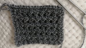 Узор спицами "Кольчуга"