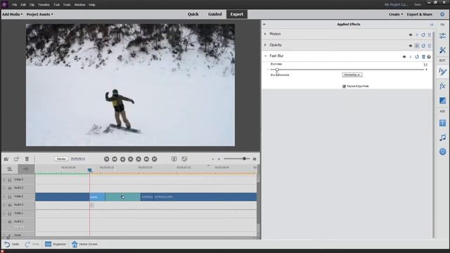 ADOBE PREMIERE ELEMENTS 2020 - EASY PAN WHIP TRANSITION смотреть онлайн