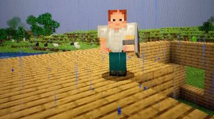 2 часть майнкрафт в выживание. Цель: построить дом. Для вас ребятки. А 3 часть на 43 просмотра.