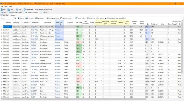 Material requirements planning - MRP in Streamline
