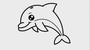 КАК ЛЕГКО НАРИСОВАТЬ ДЕЛЬФИНА