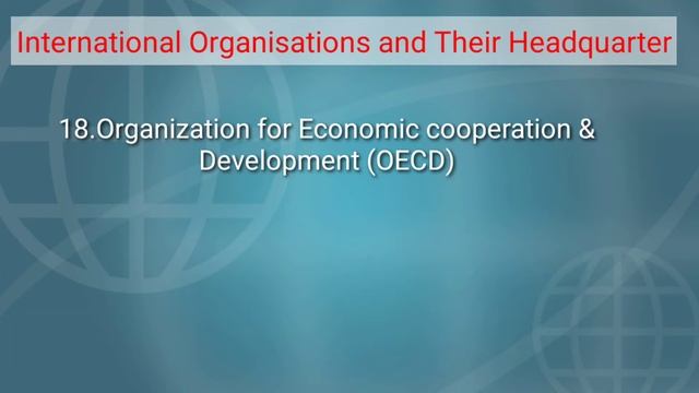 Important International Organisation & Headquarters | Established | All Details in this video смотреть онлайн