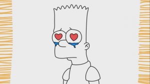 Как нарисовать ГРУСНОГО БАРТА | Симпсоны