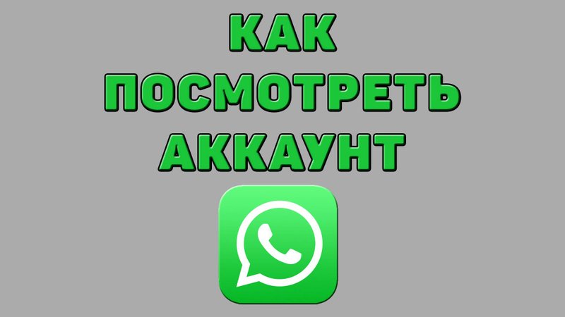 Как посмотреть аккаунт в Ватсапе