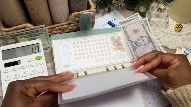 Emptying BUILD A FARM Budget Binder | APRIL 2024 Savings Challenge | Cash Envelope Method