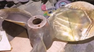 Гребной винт из бронзы - ремонт